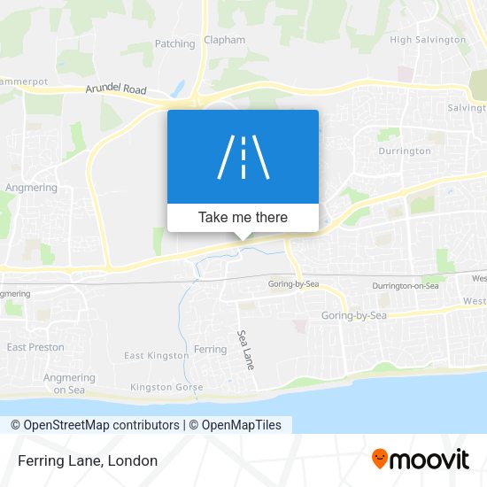 Ferring Lane map