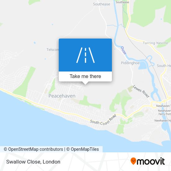 Swallow Close map