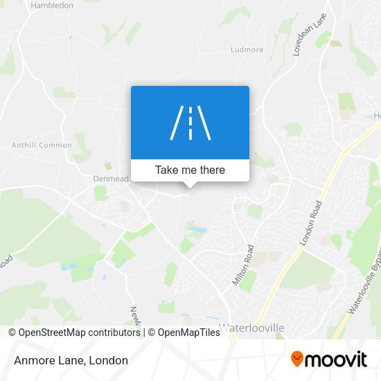 Anmore Lane map