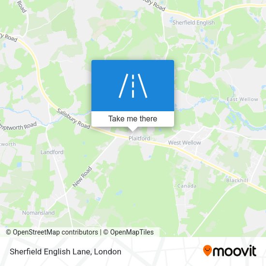 Sherfield English Lane map