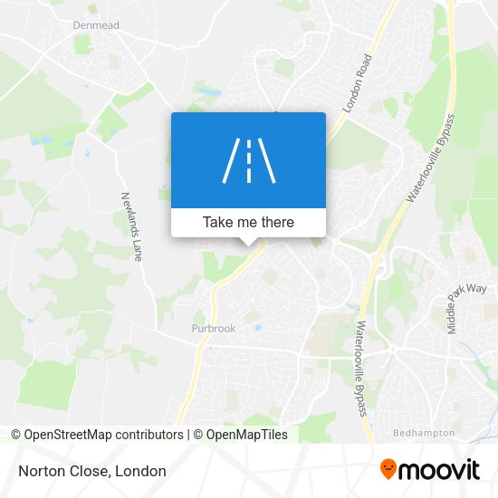 Norton Close map
