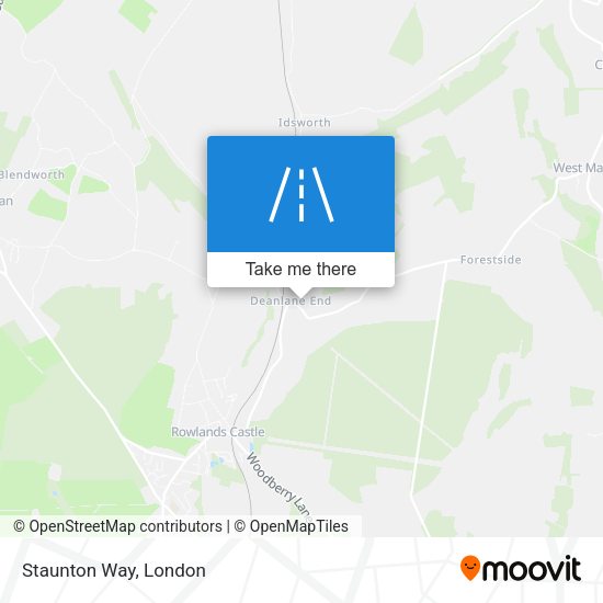 Staunton Way map