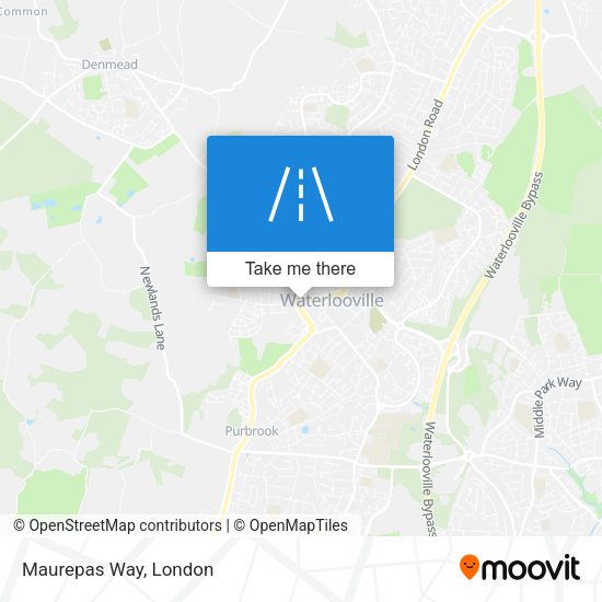 Maurepas Way map
