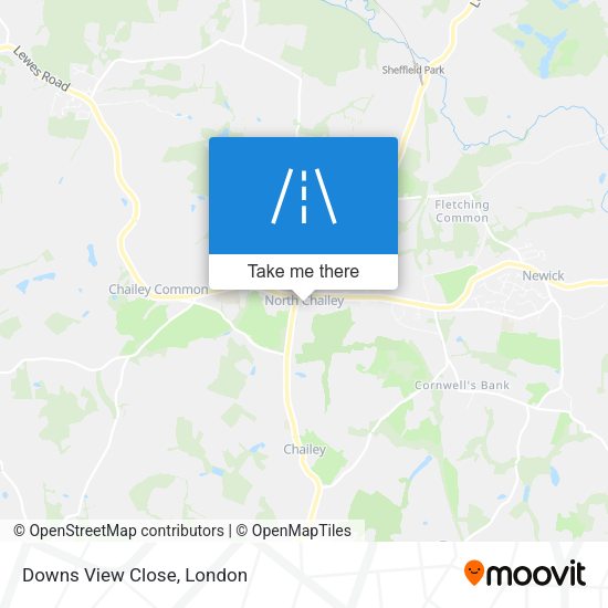 Downs View Close map