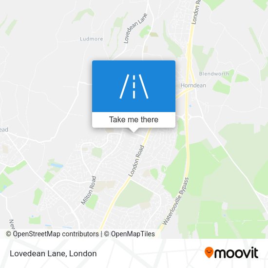 Lovedean Lane map