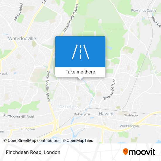 Finchdean Road map