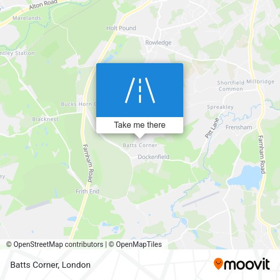 Batts Corner map