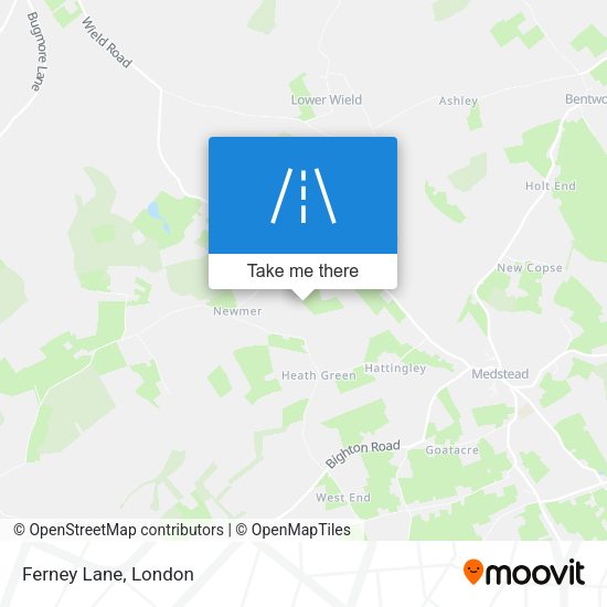Ferney Lane map