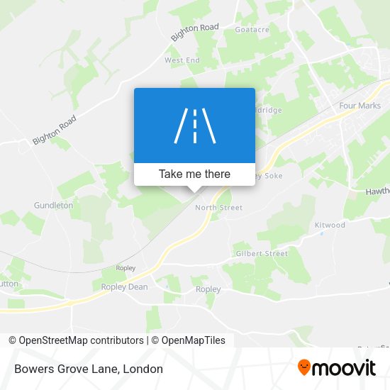 Bowers Grove Lane map