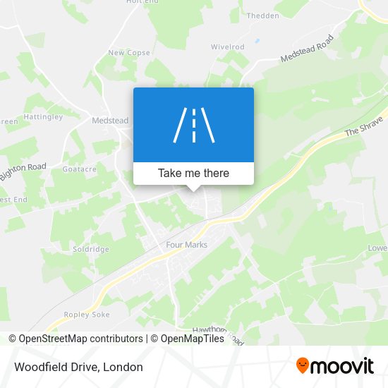 Woodfield Drive map