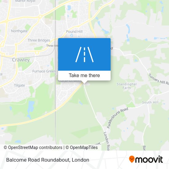 Balcome Road Roundabout map