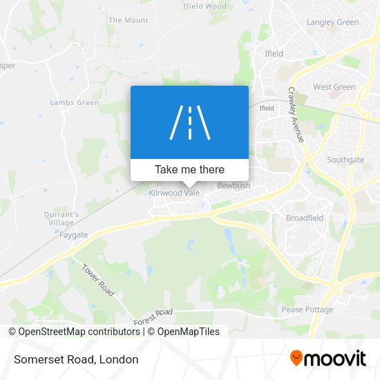 Somerset Road map