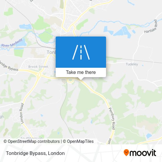 Tonbridge Bypass map