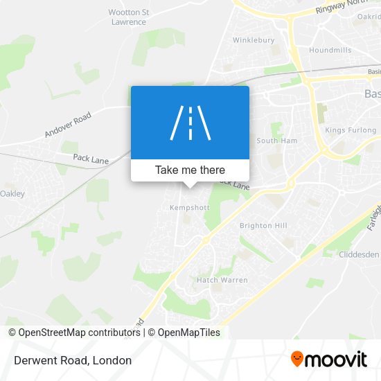 Derwent Road map