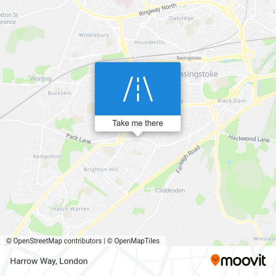 Harrow Way map
