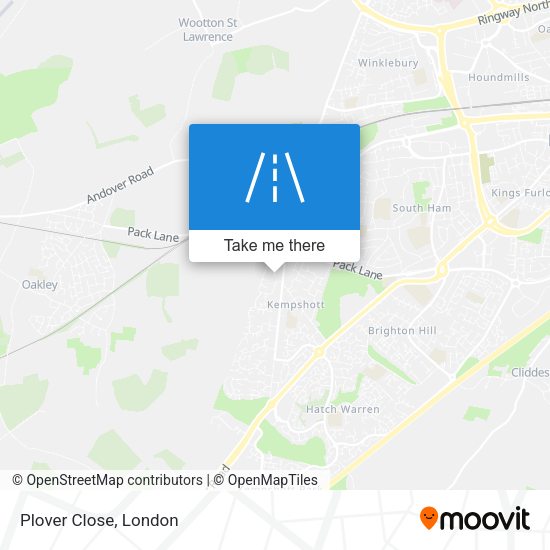 Plover Close map