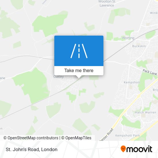 St. John's Road map