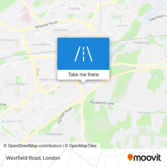 Westfield Road map