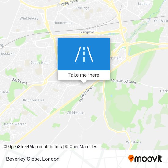 Beverley Close map