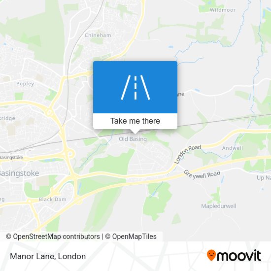 Manor Lane map