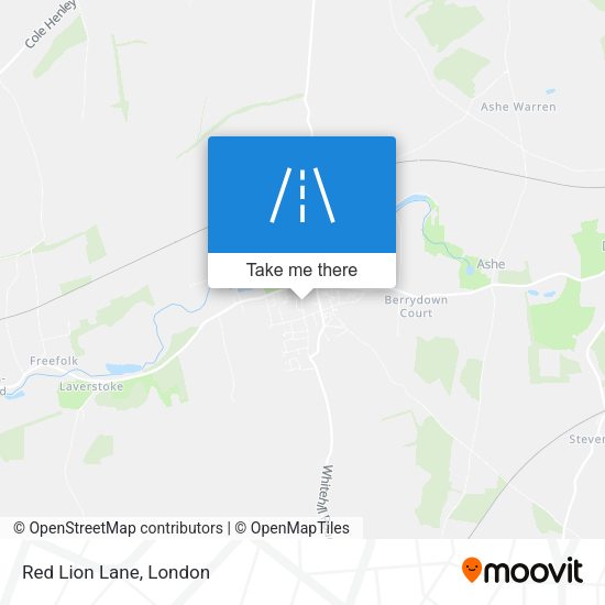 Red Lion Lane map