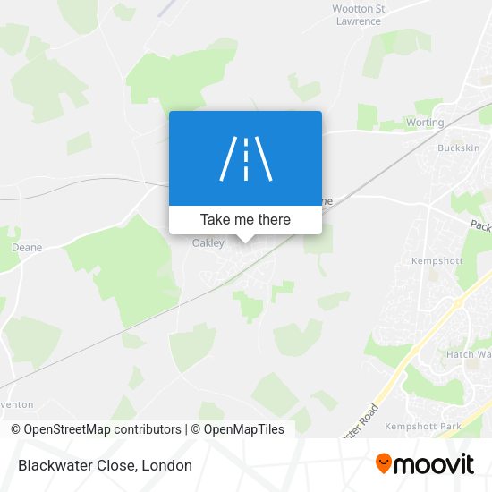 Blackwater Close map