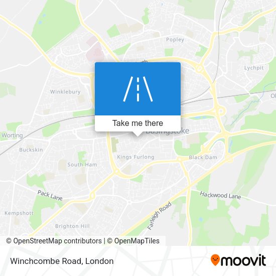 Winchcombe Road map