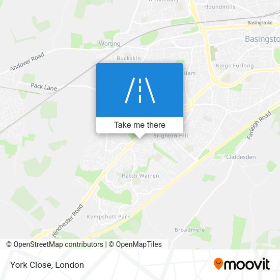 York Close map