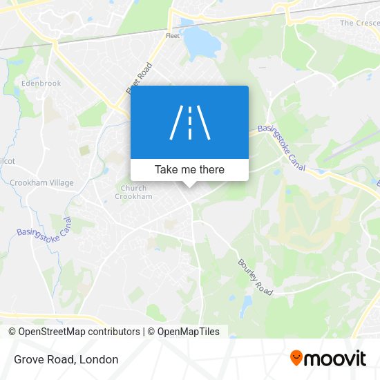 Grove Road map