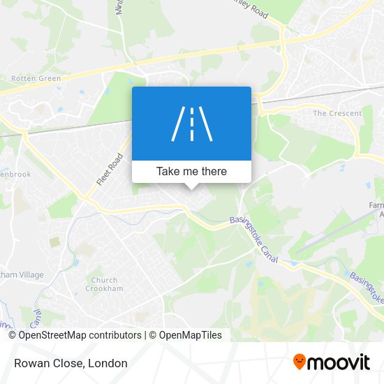 Rowan Close map