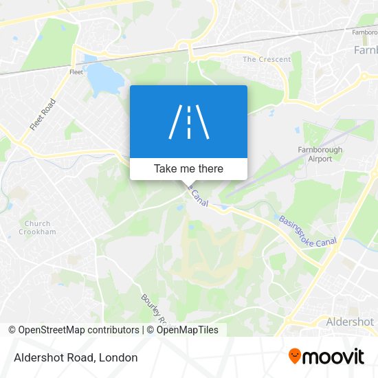 Aldershot Road map