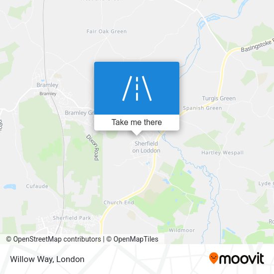 Willow Way map