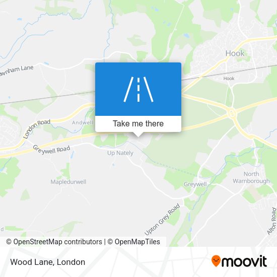 Wood Lane map