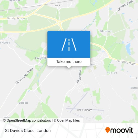 St Davids Close map