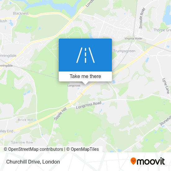 Churchill Drive map