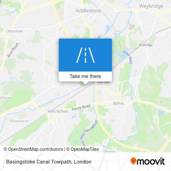 Basingstoke Canal Towpath map