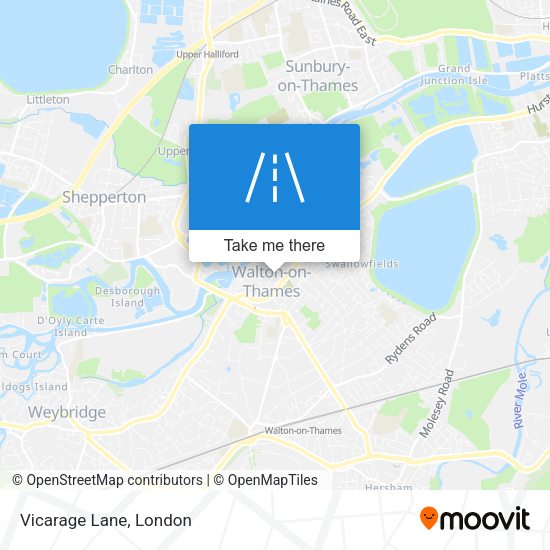 Vicarage Lane map