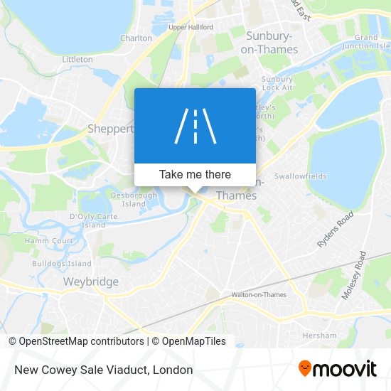 New Cowey Sale Viaduct map