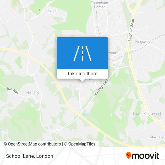 School Lane map