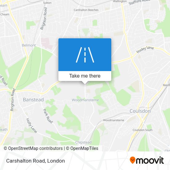 Carshalton Road map