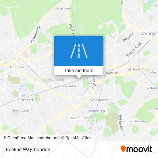 Beeline Way map