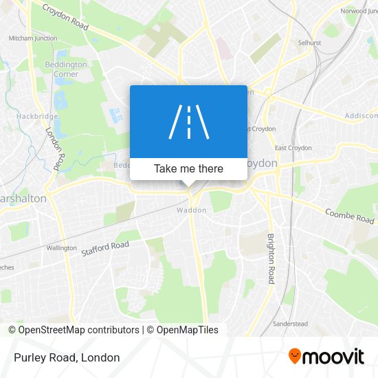 Purley Road map