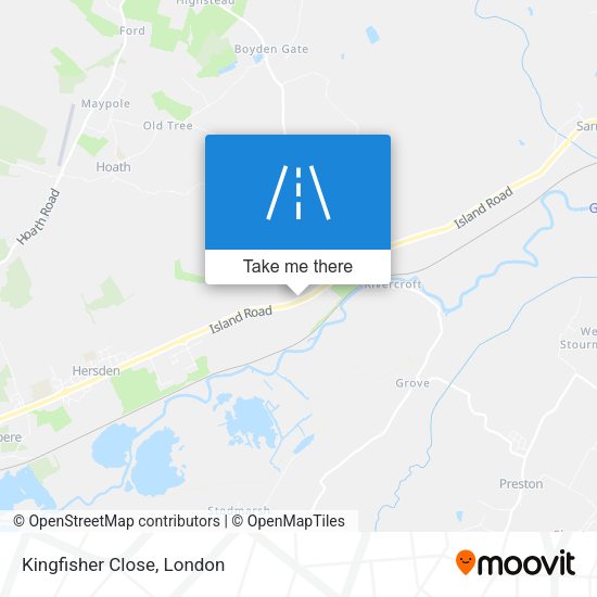 Kingfisher Close map