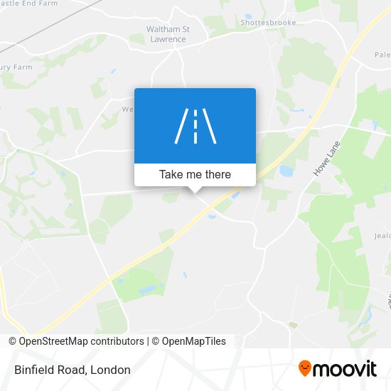 Binfield Road map