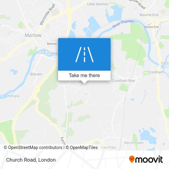 Church Road map