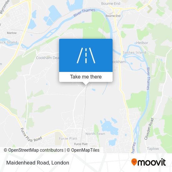 Maidenhead Road map