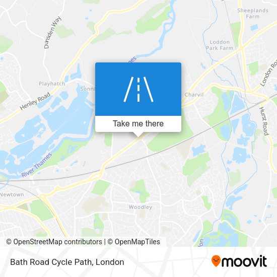 Bath Road Cycle Path map