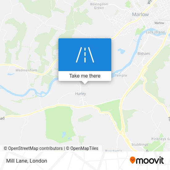 Mill Lane map