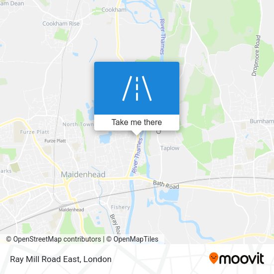 Ray Mill Road East map