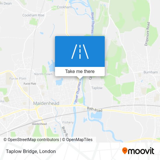 Taplow Bridge map